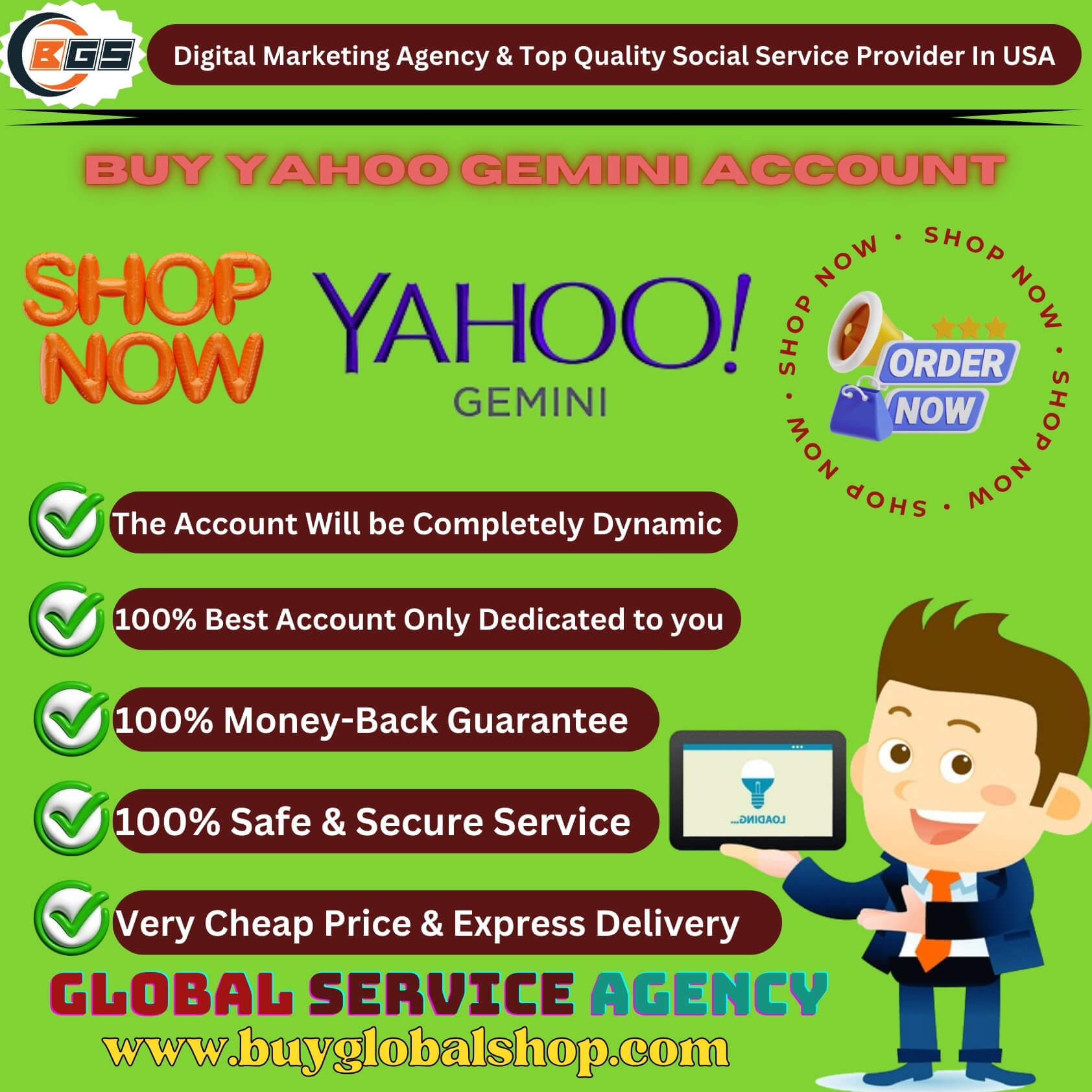 Buy Yahoo Gemini Account